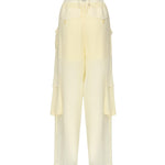 Pantaloni cargo in georgette trasparente 104751 A21FD22 PINKO