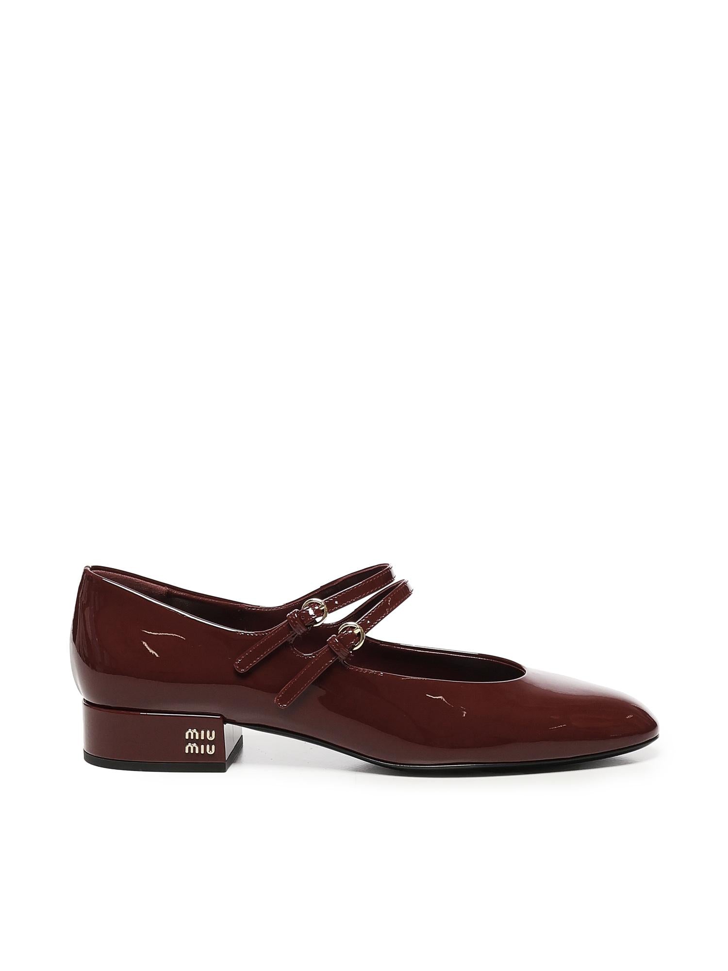 Décolleté in vernice con fibbie 5I522E 069F0D27 MIU MIU