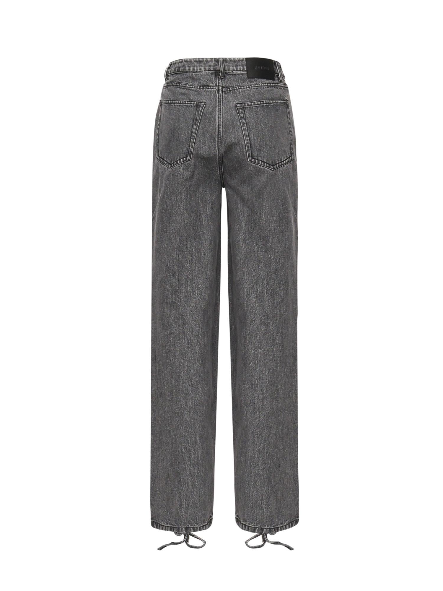 Jeans a gamba dritta con lacci 115069 100 ROTATE