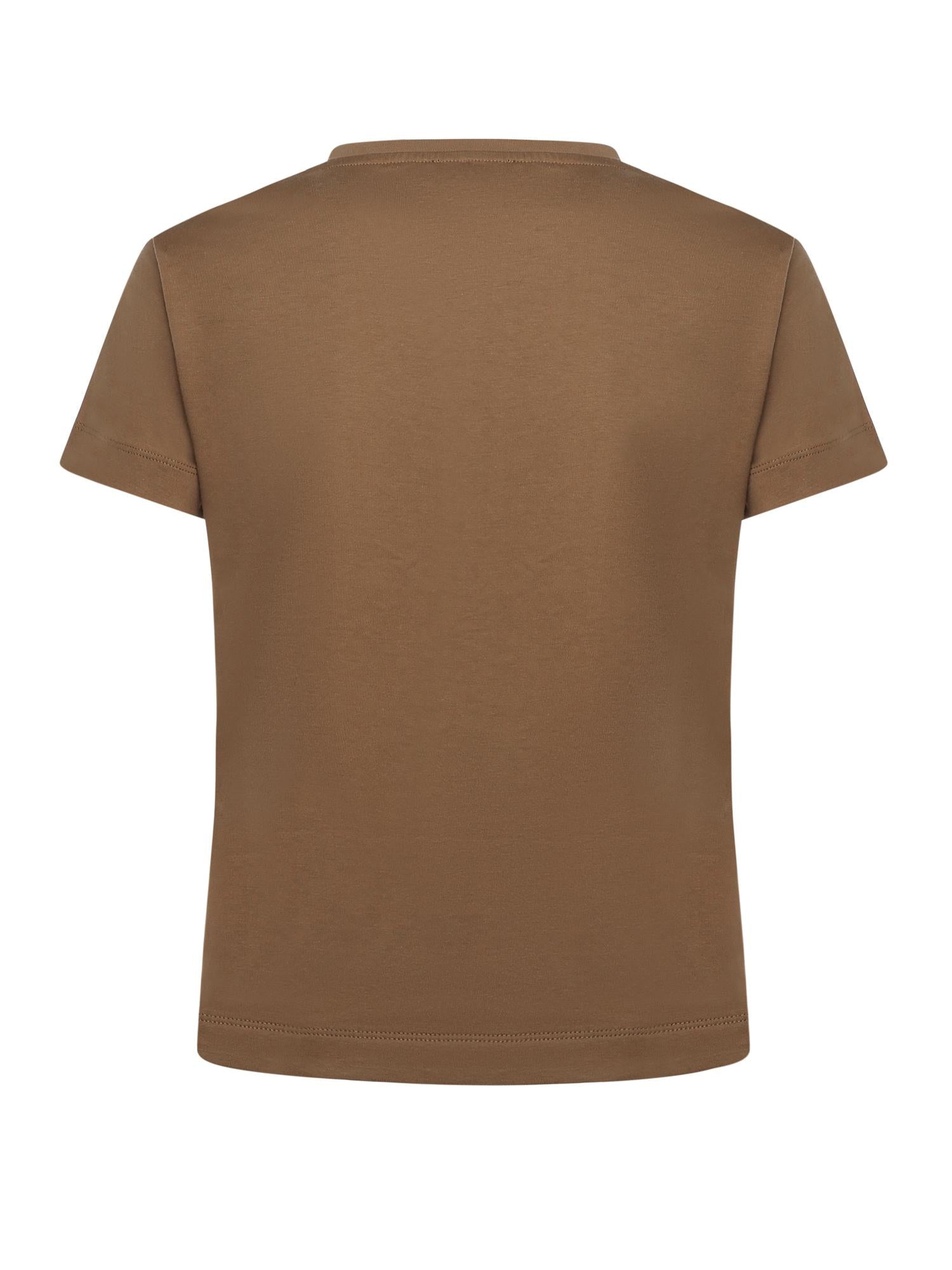 T-shirt con ricamo logo Love Birds in cristalli 103320 A2RNM10 PINKO