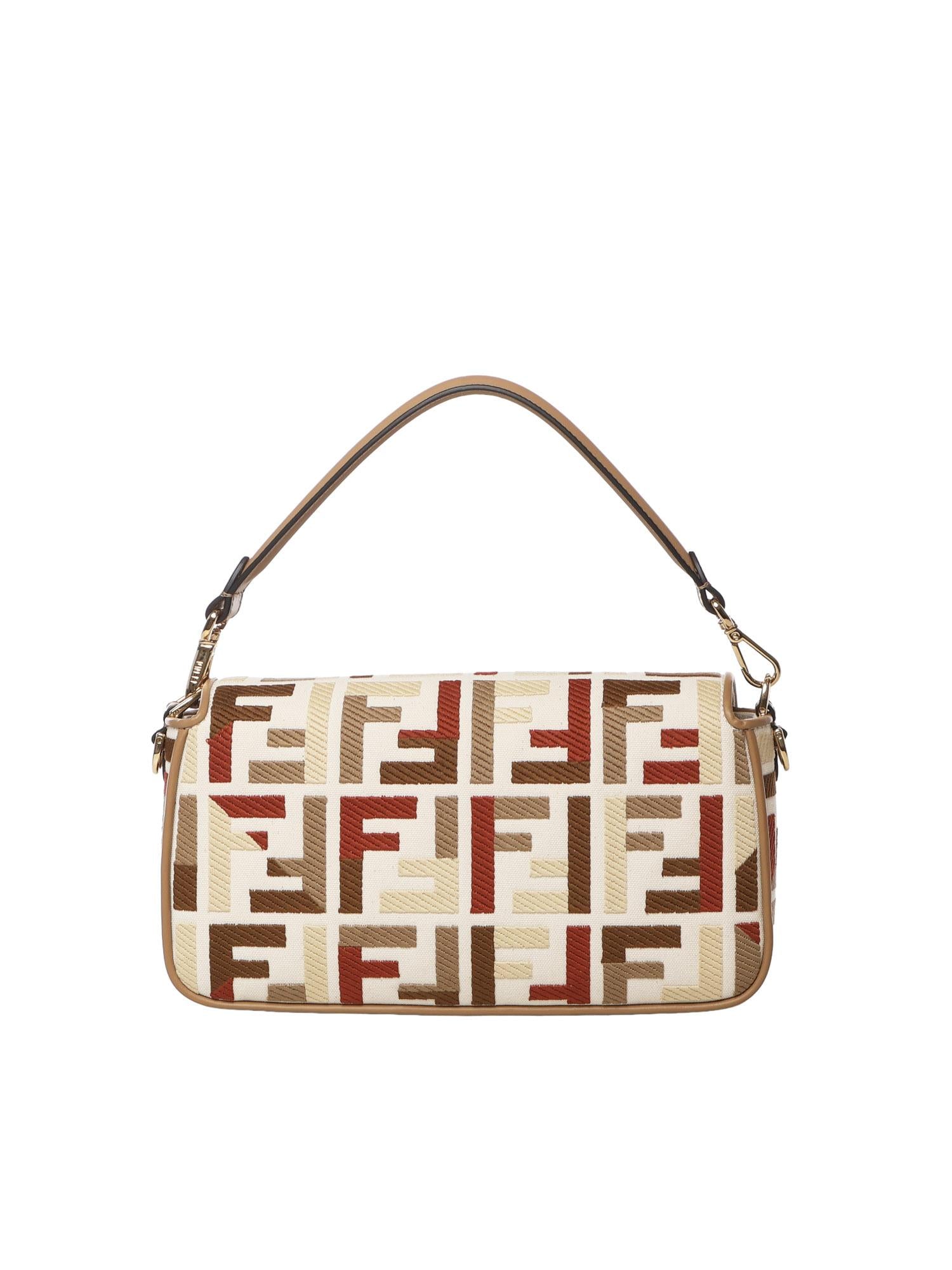 Borsa Baguette in canvas FF Jacquard 8BR600 AYDFF1TVK FENDI