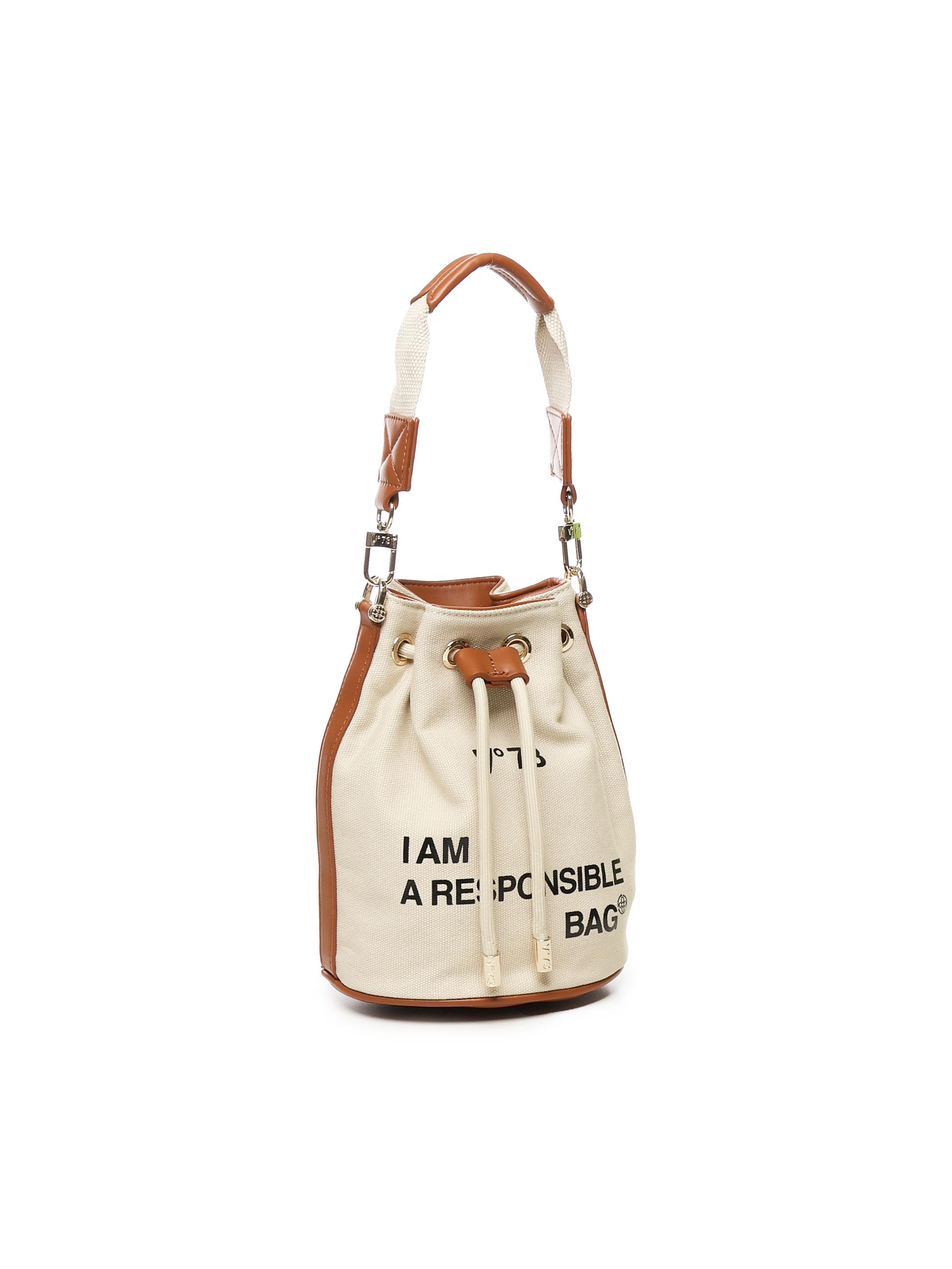 Borsa a secchiello Responsabiltiy 73BS6AF12 RESPONSIBILITY BISNATURALE/CUOIO V° 73