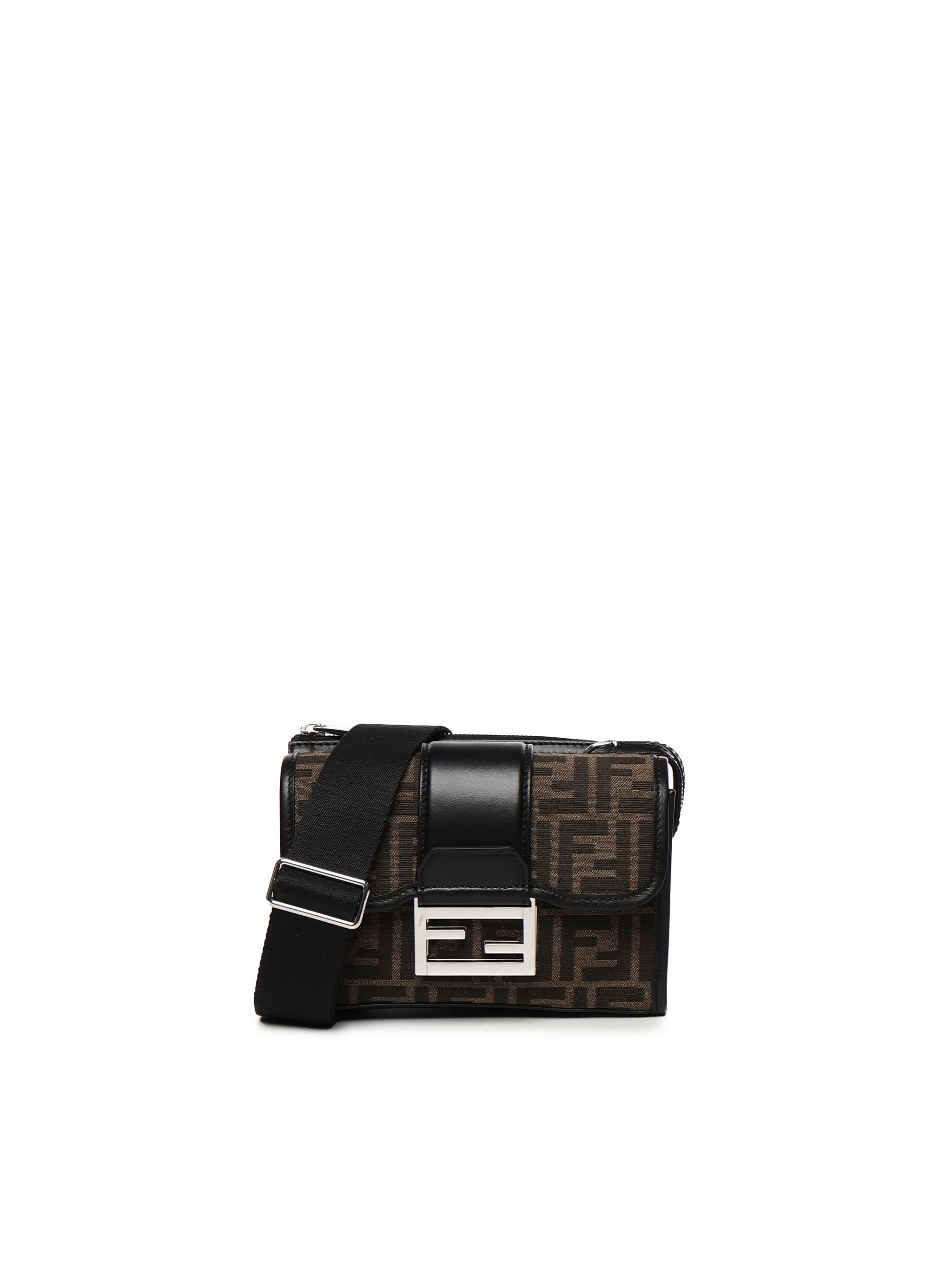 Borsa Baguette Double FF Jacquard<BR/> 7VA649 ALWKF0L3T FENDI