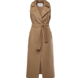 Cappotto smanicato in cammello 2521276193600 001 MAX MARA