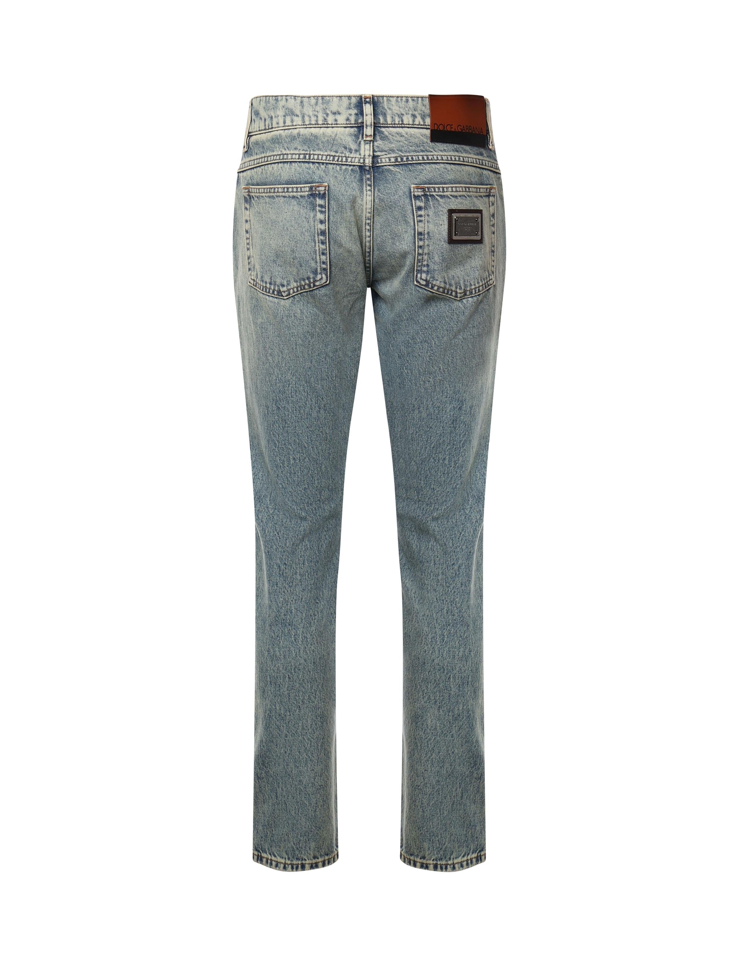 Jeans modello Regular cinque tasche realizzato in denim GYJCCD G8ME5S9001 DOLCE & GABBANA