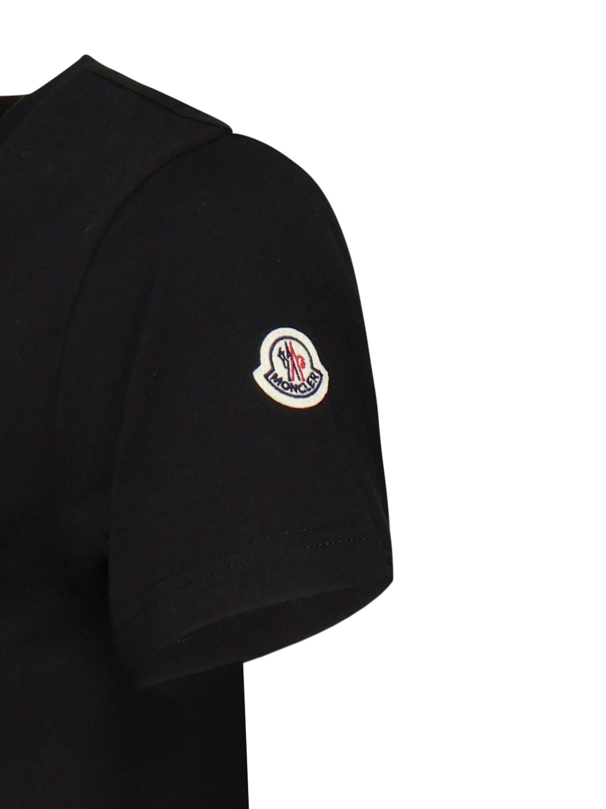 T-shirt in jersey di cotone con patch logato K10938C73200 V8058999 MONCLER