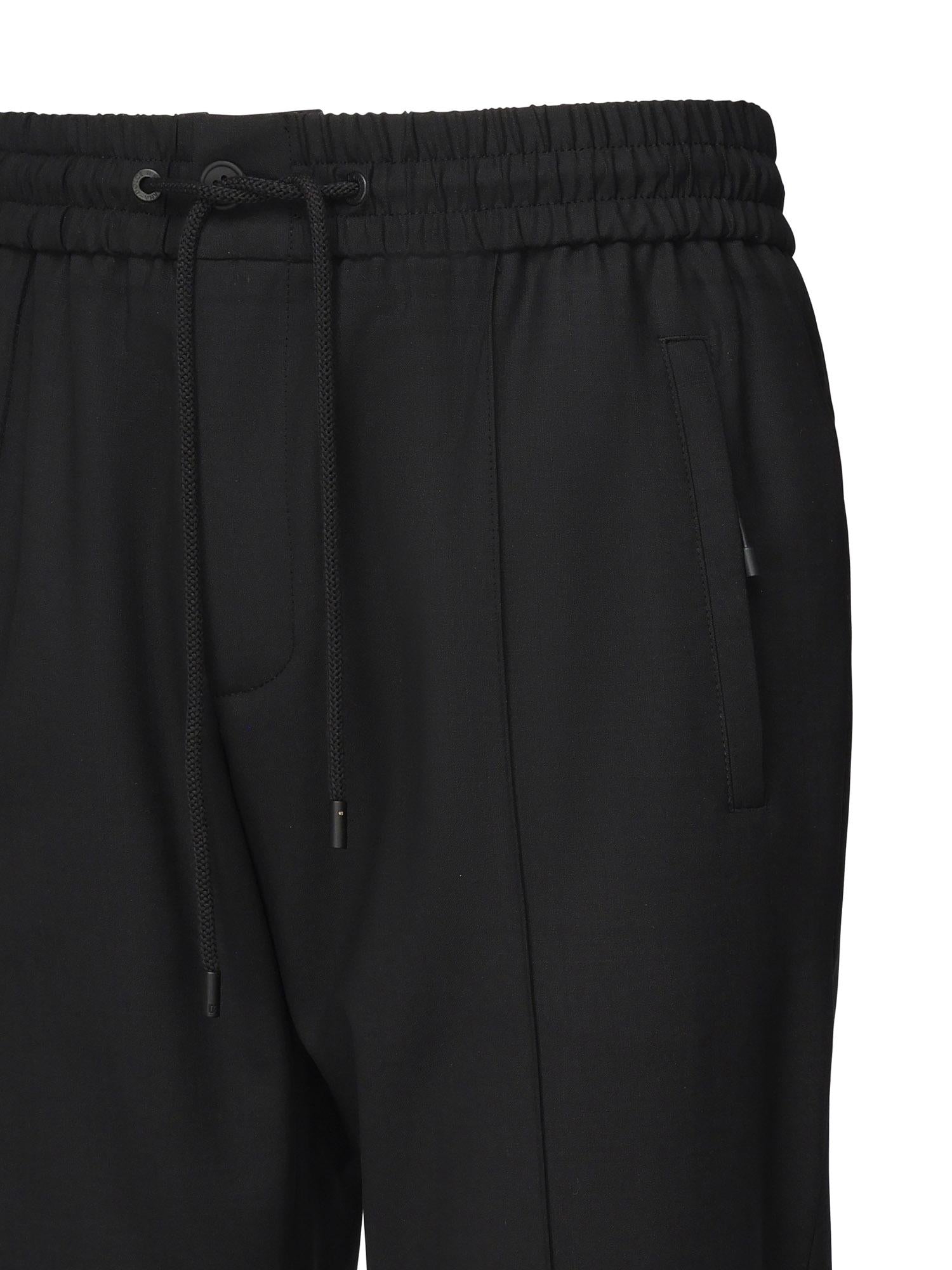 Pantaloni in tela di lana strutturata<BR/> GP147T FURK8N0000 DOLCE & GABBANA