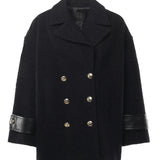 Cappotto caban doppiopetto in bouclé 105559 A2SHG02 PINKO