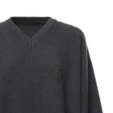 Abito stile pullover layered in maglia di piqué di cotone 850289 T34241167 BALENCIAGA
