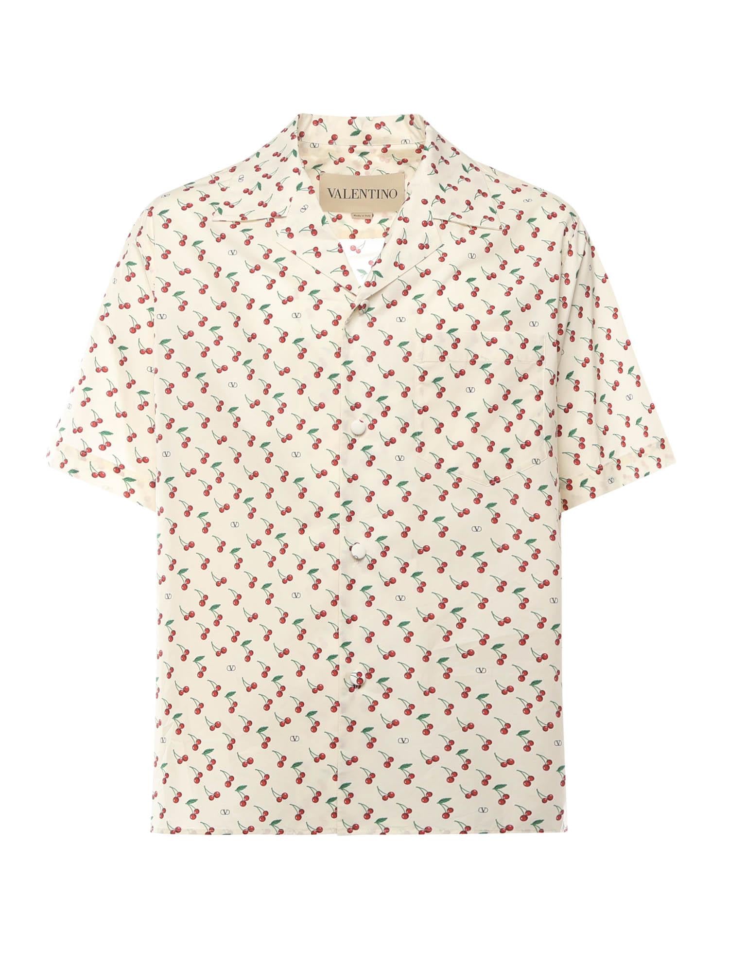 Camicia da bowling con stampa Cherryfic 7V3AA111 B0BBMY VALENTINO GARAVANI