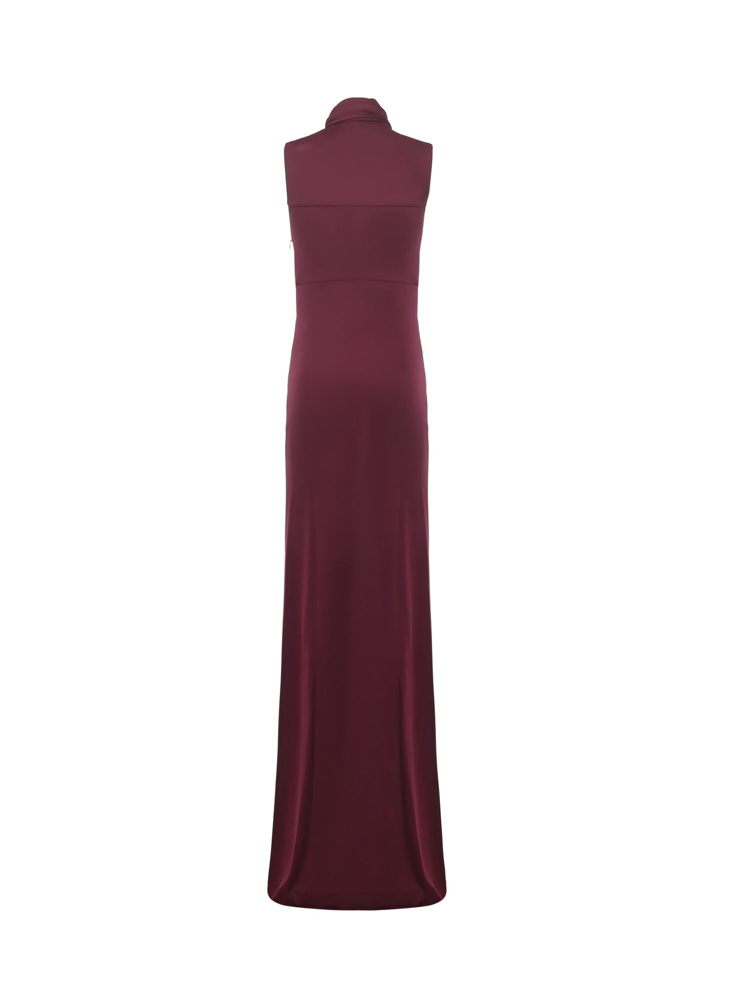 Abito con fiocco in jersey fluido AA9R2793J070B 350 ALAIA
