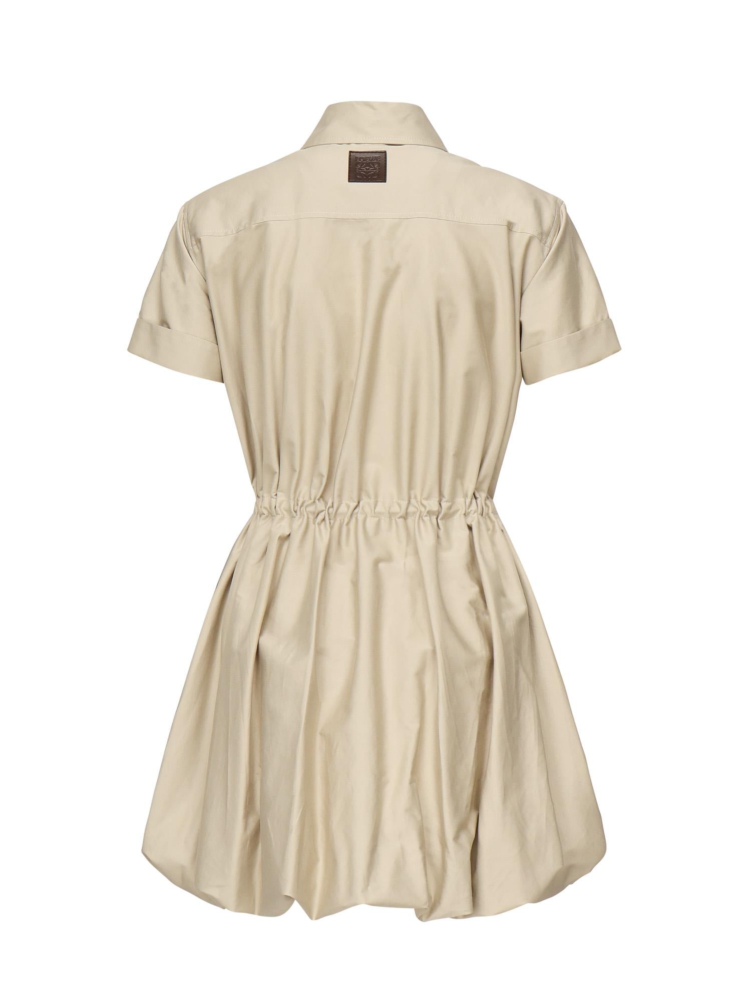 Abito in cotone e seta S359Y09XJF 2140 LOEWE