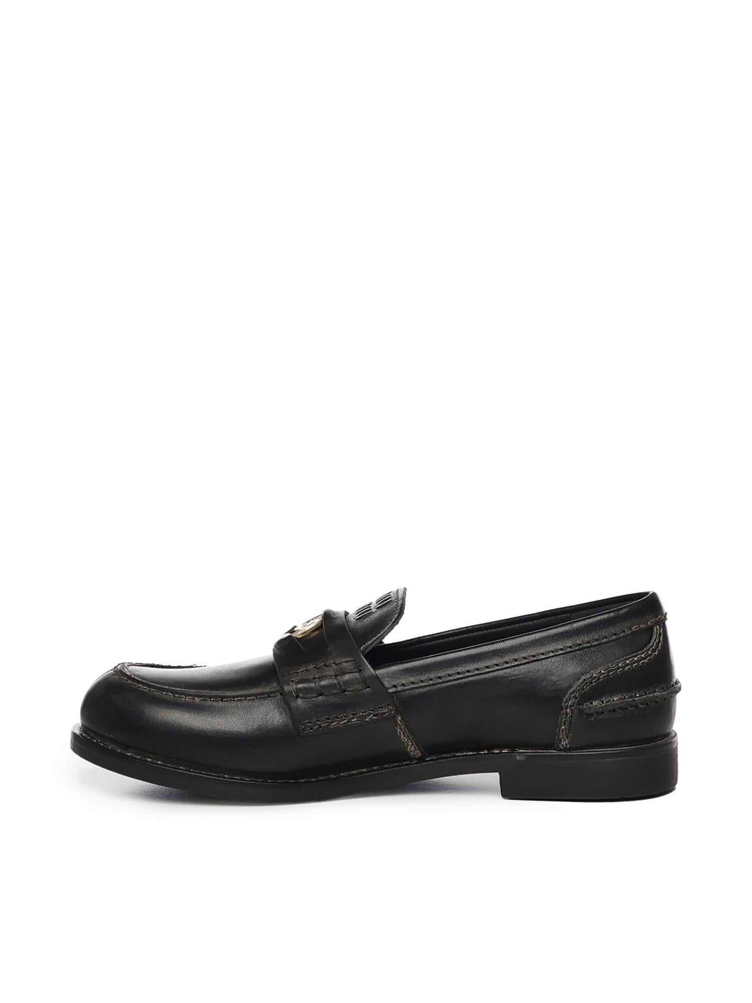 Mocassini in pelle 5D773D 5ODF0002 MIU MIU
