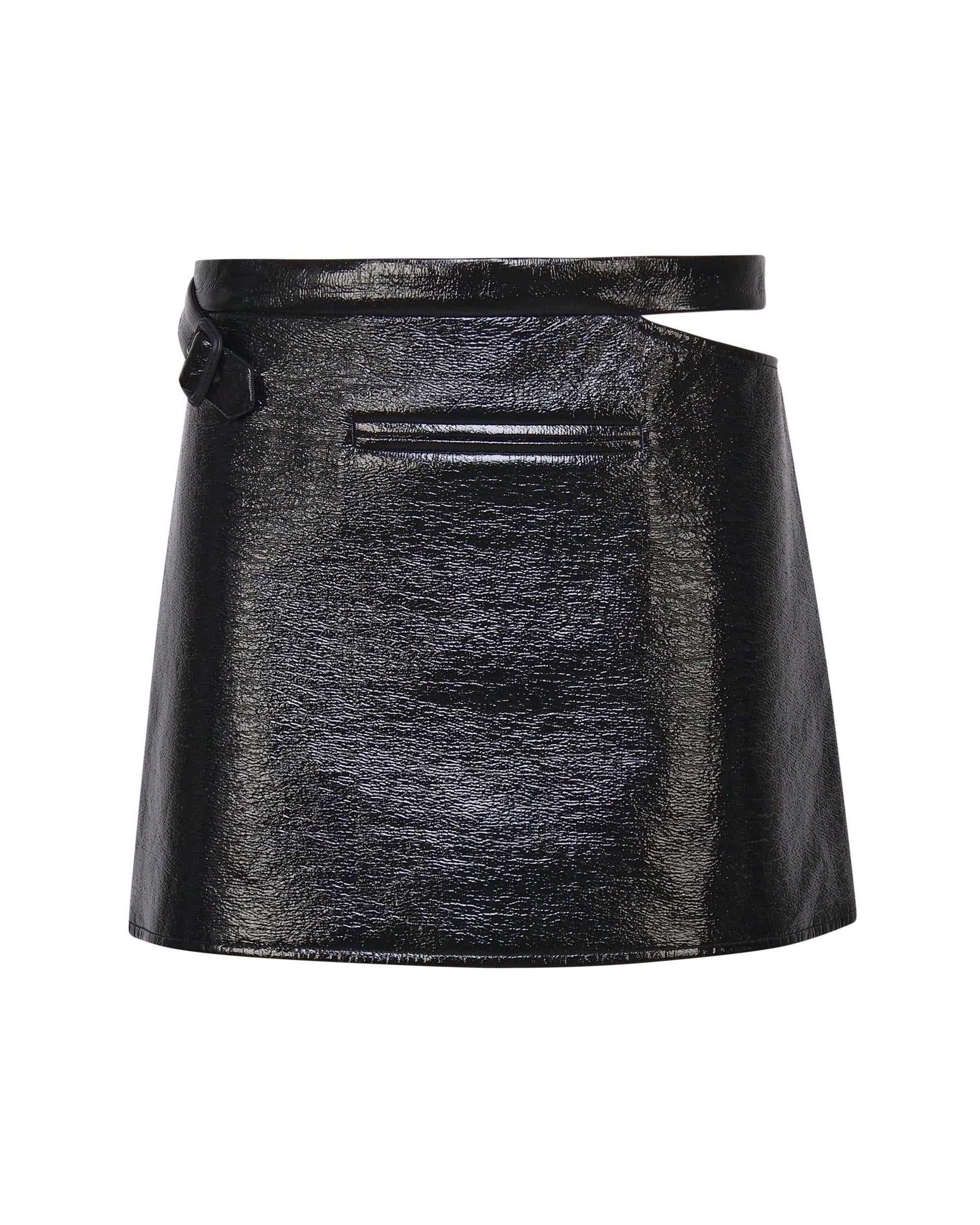 Mini gonna glossy 424CJU198VY0014 9999 COURREGES