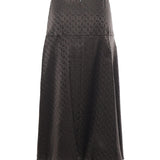 Gonna midi in seta FF jacquard FQ7688 AUQGF1T6H FENDI