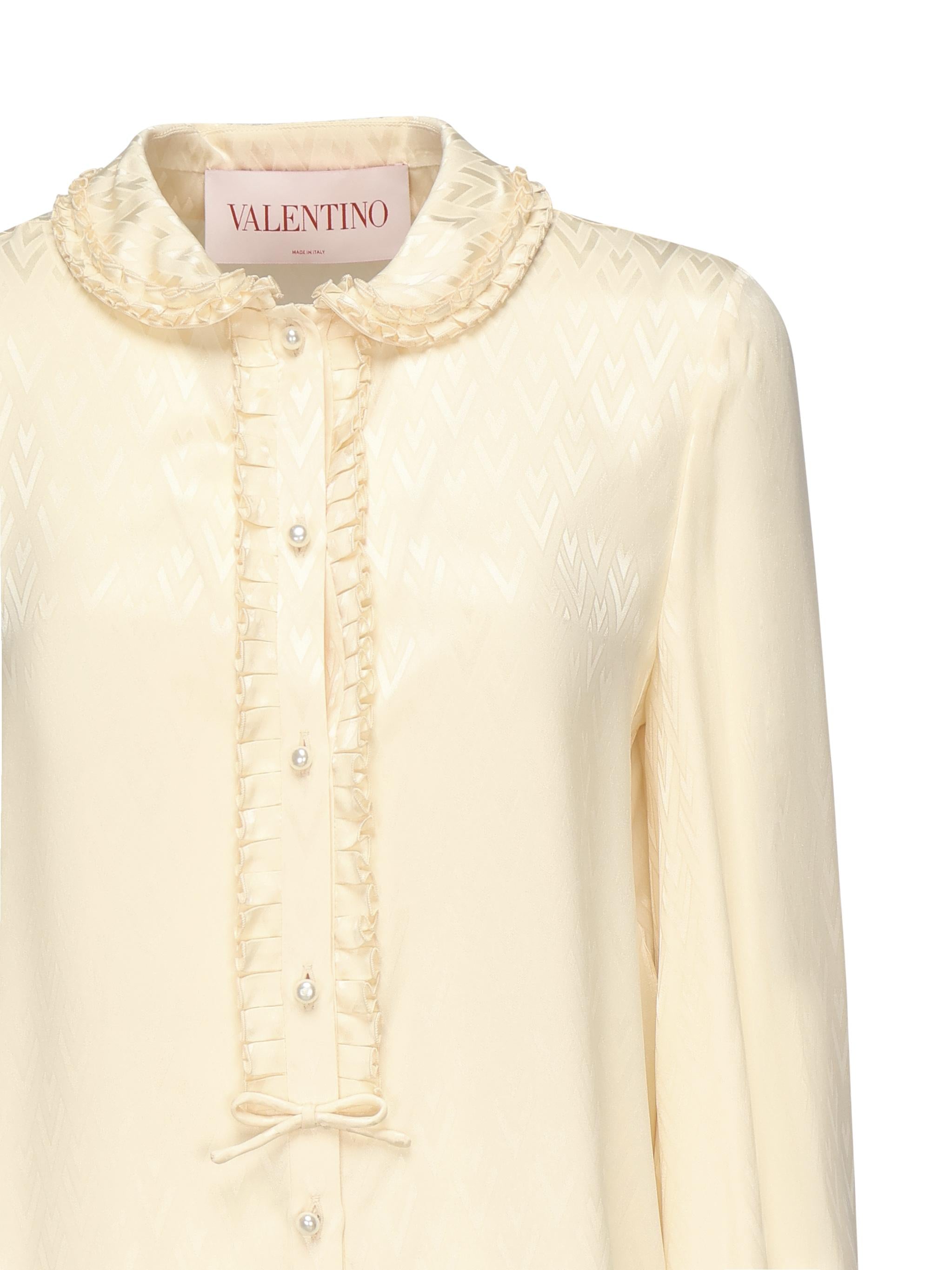 Camicia in seta Toute la V<BR/> 6B0AB7M0 93LET5 VALENTINO GARAVANI