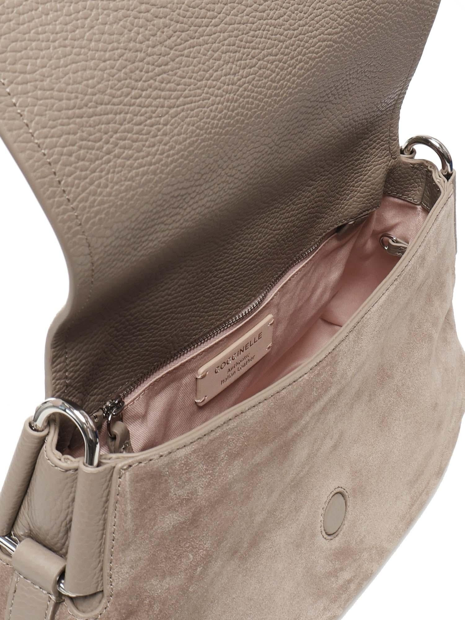 Borsa a tracolla in camoscio E1T96150101 N59 COCCINELLE