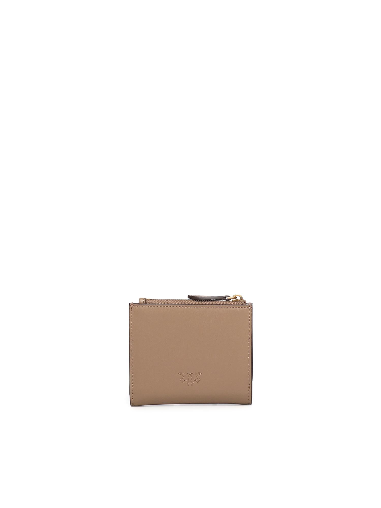 Portafoglio zip-around in nappa 103610 A0F1D01Q PINKO