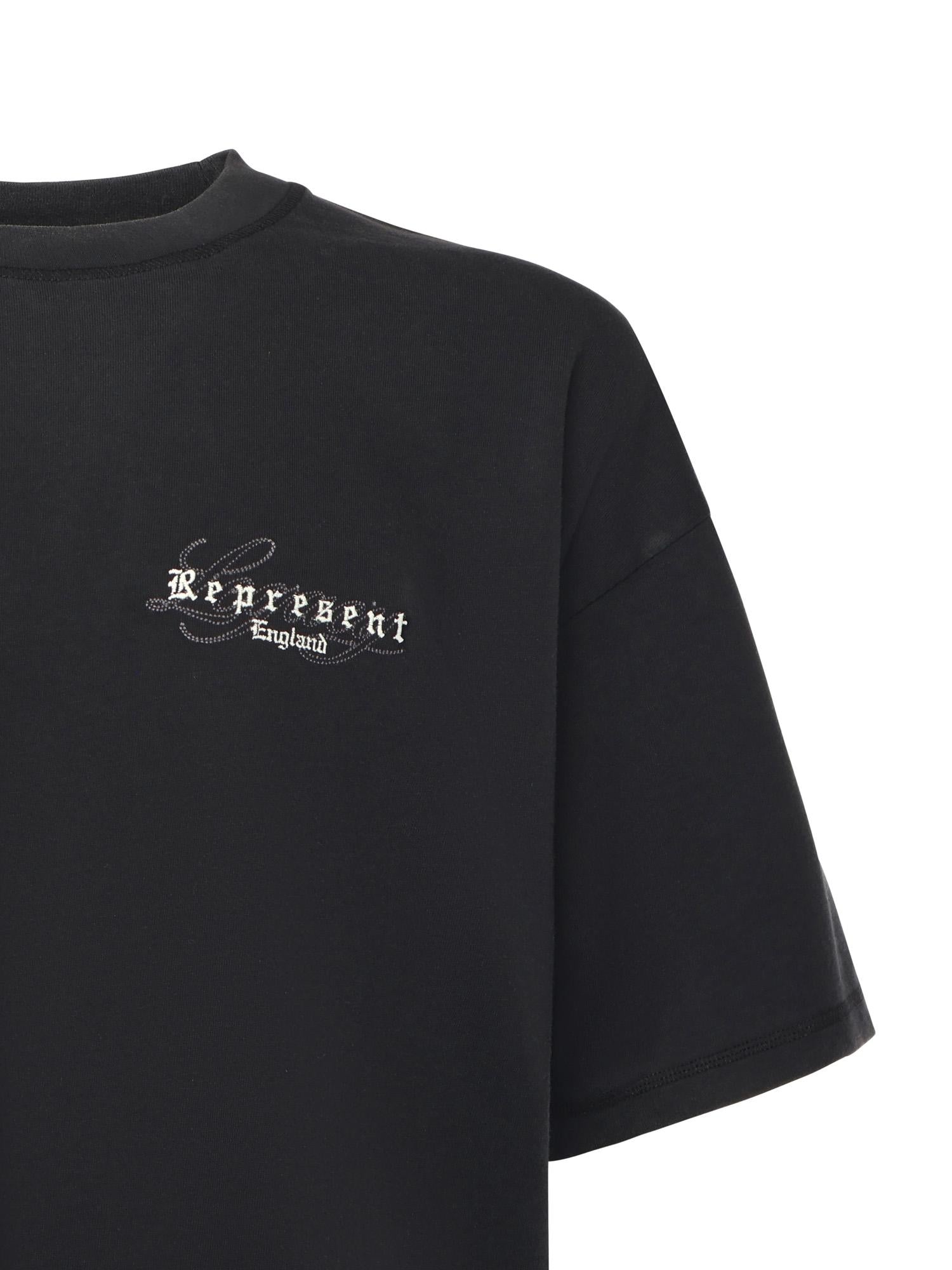 T-shirt "Legacy Overprint" in jersey di cotone<BR/> MLM100178 06 REPRESENT