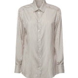 Camicia in seta stampa rigata F5K30T FB1BVS8051 DOLCE & GABBANA