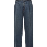 Jeans con pinces in denim AA9P1257D007B 517 ALAIA