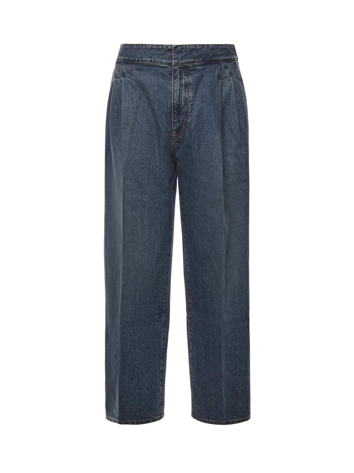 Jeans con pinces in denim AA9P1257D007B 517 ALAIA