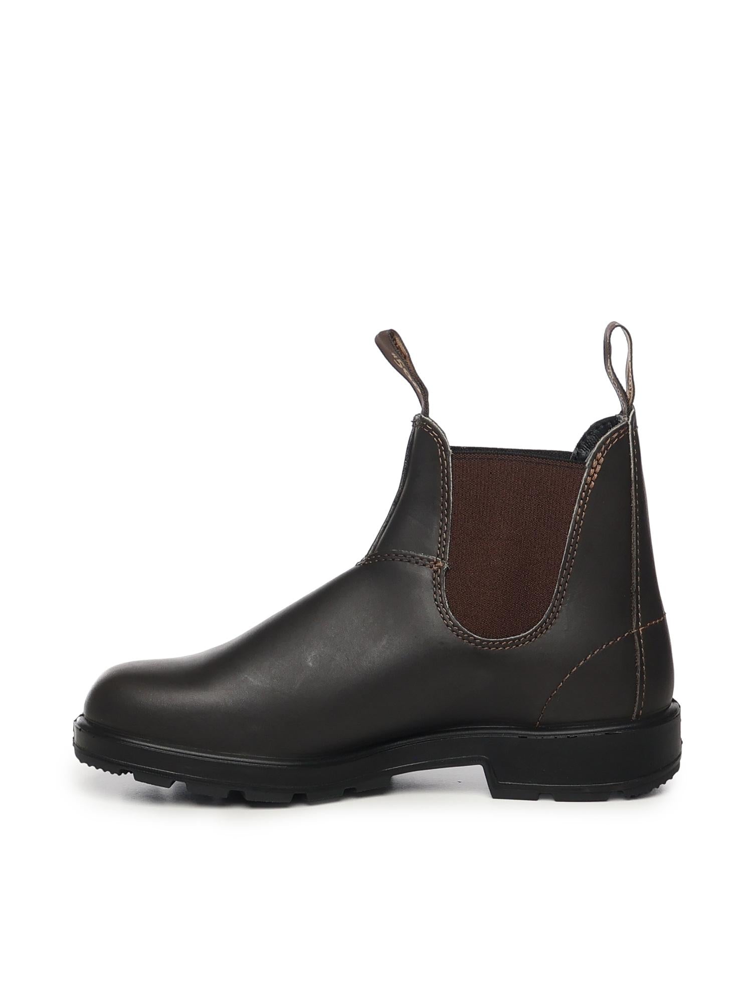 Chelsea boots in pelle<BR/> 500 BROWN BLUNDSTONE
