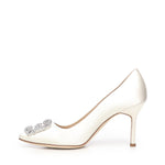 Décolleté Hangisi in raso 9XX0317 1309 MANOLO BLAHNIK