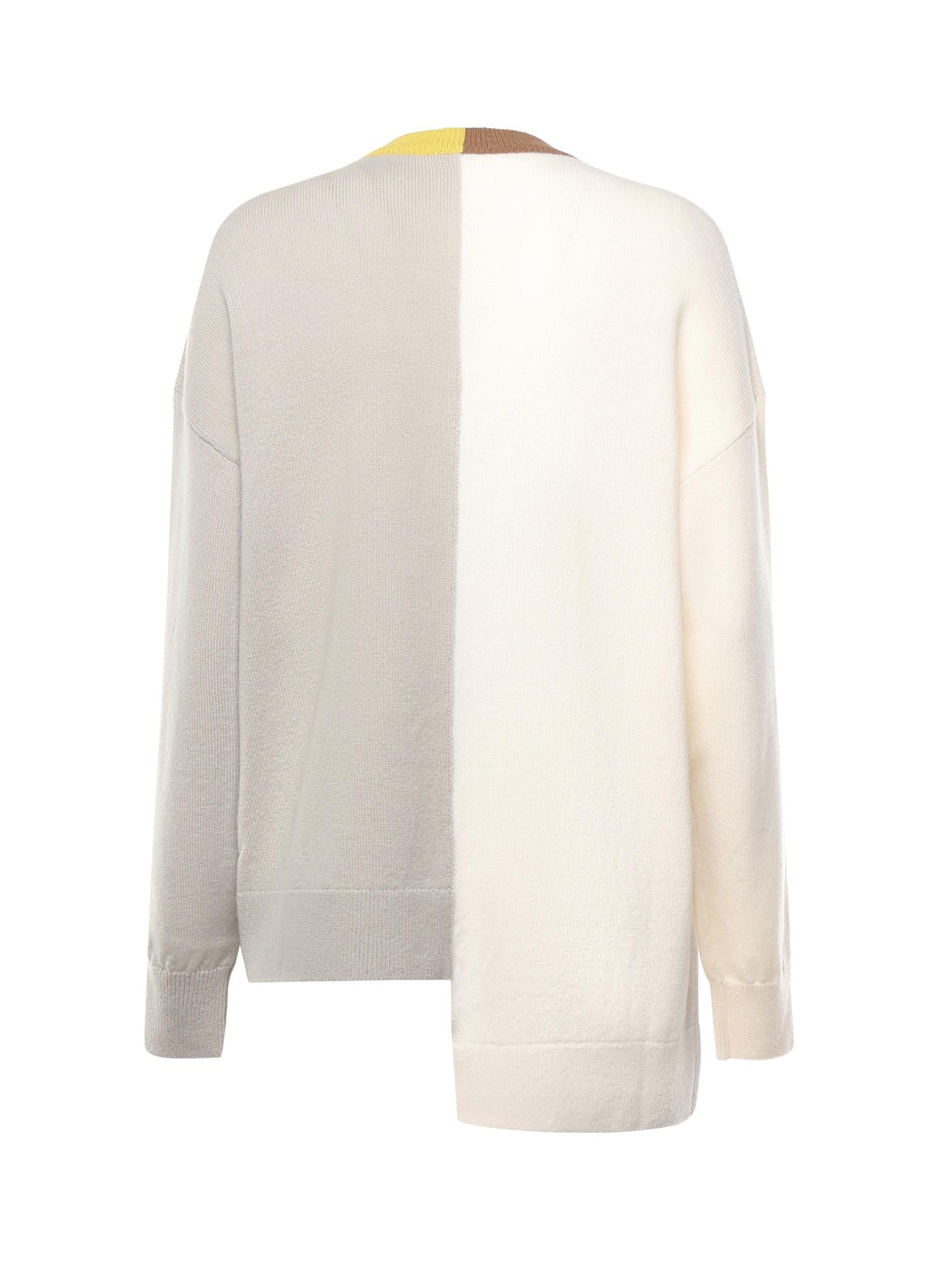 Maglia asimmetrica in lana S540Y14KGN 142 LOEWE