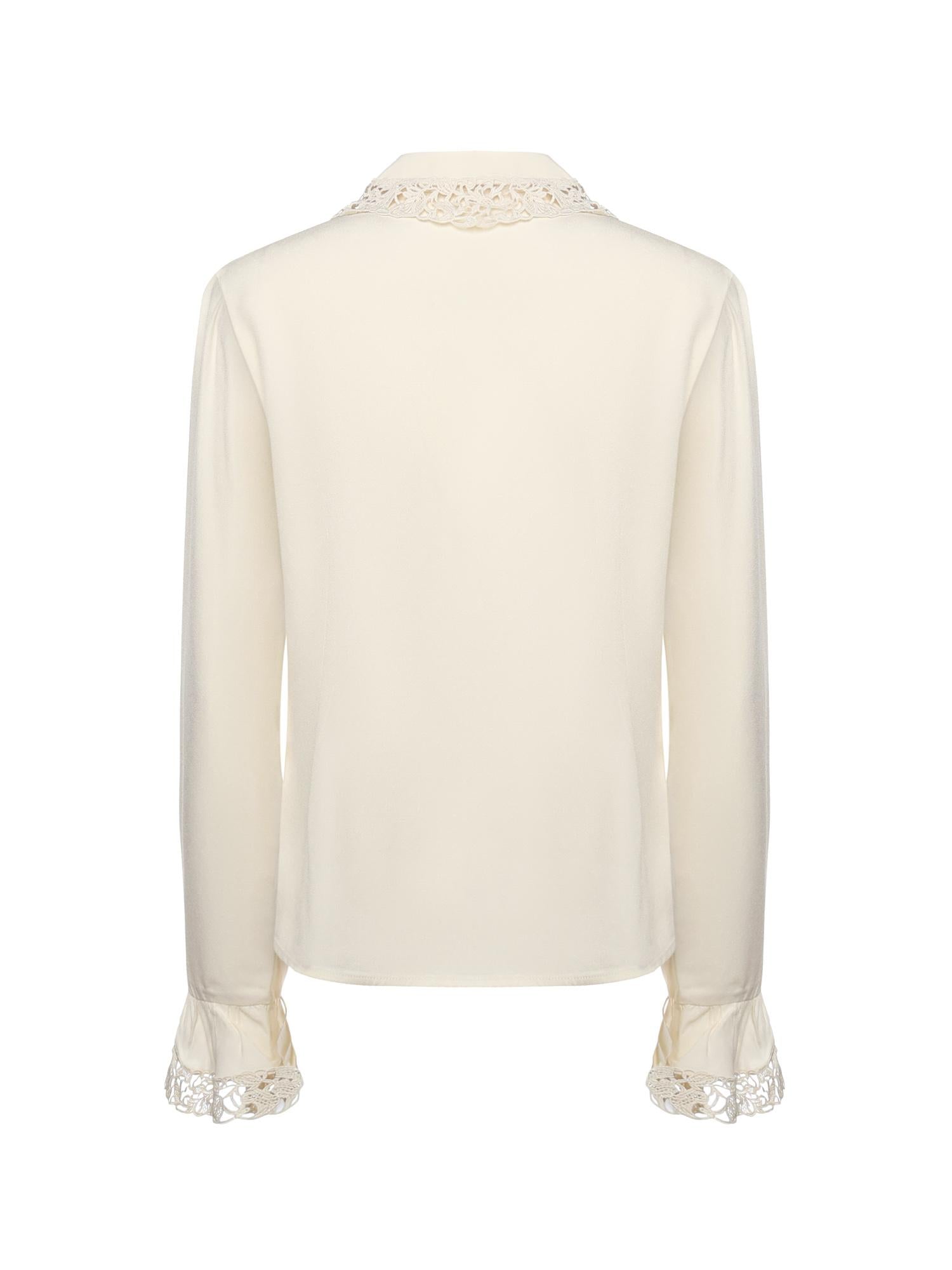 Camicia con finiture in pizzo 5398TF25R CRM ZIMMERMANN