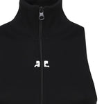 Gilet a coste con logo a contrasto di colore frontale 124JVE072JS0091 -9999 COURREGES