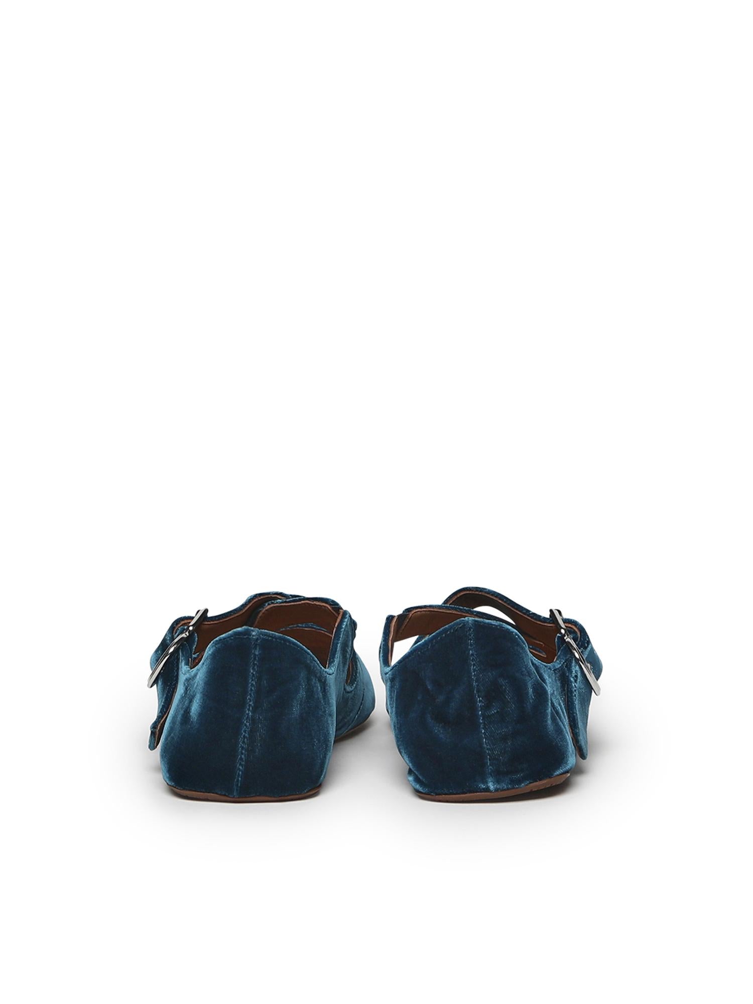 Ballerine flat in cavallino AA3A046A014 683 ALAIA