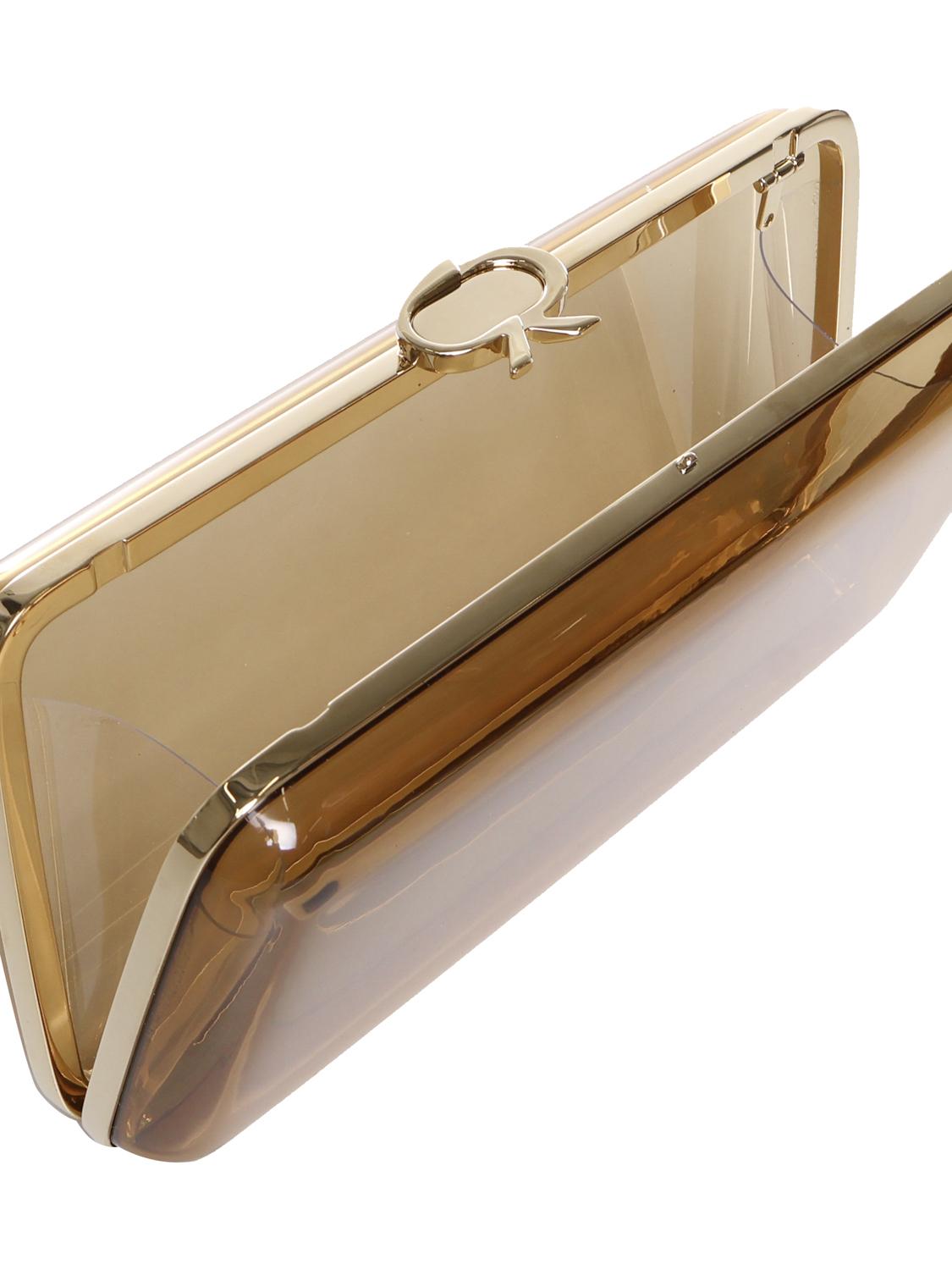 Clutch Vetra in plexiglass B00386.CLUTC.PLXMEKO CLUT.PLX C PLEXYMEKONG GIANVITO ROSSI