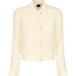 Camicetta leggera linea bomber in georgette 104787 A21FD22 PINKO