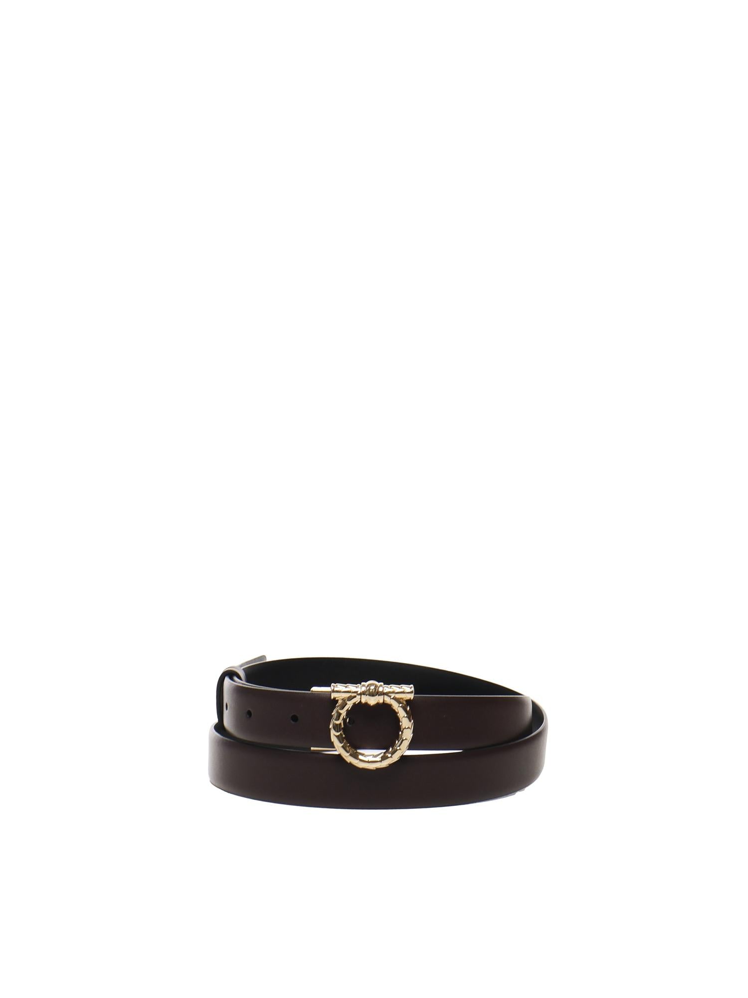 Cintura Gancini in pelle 230372 780477003 FERRAGAMO