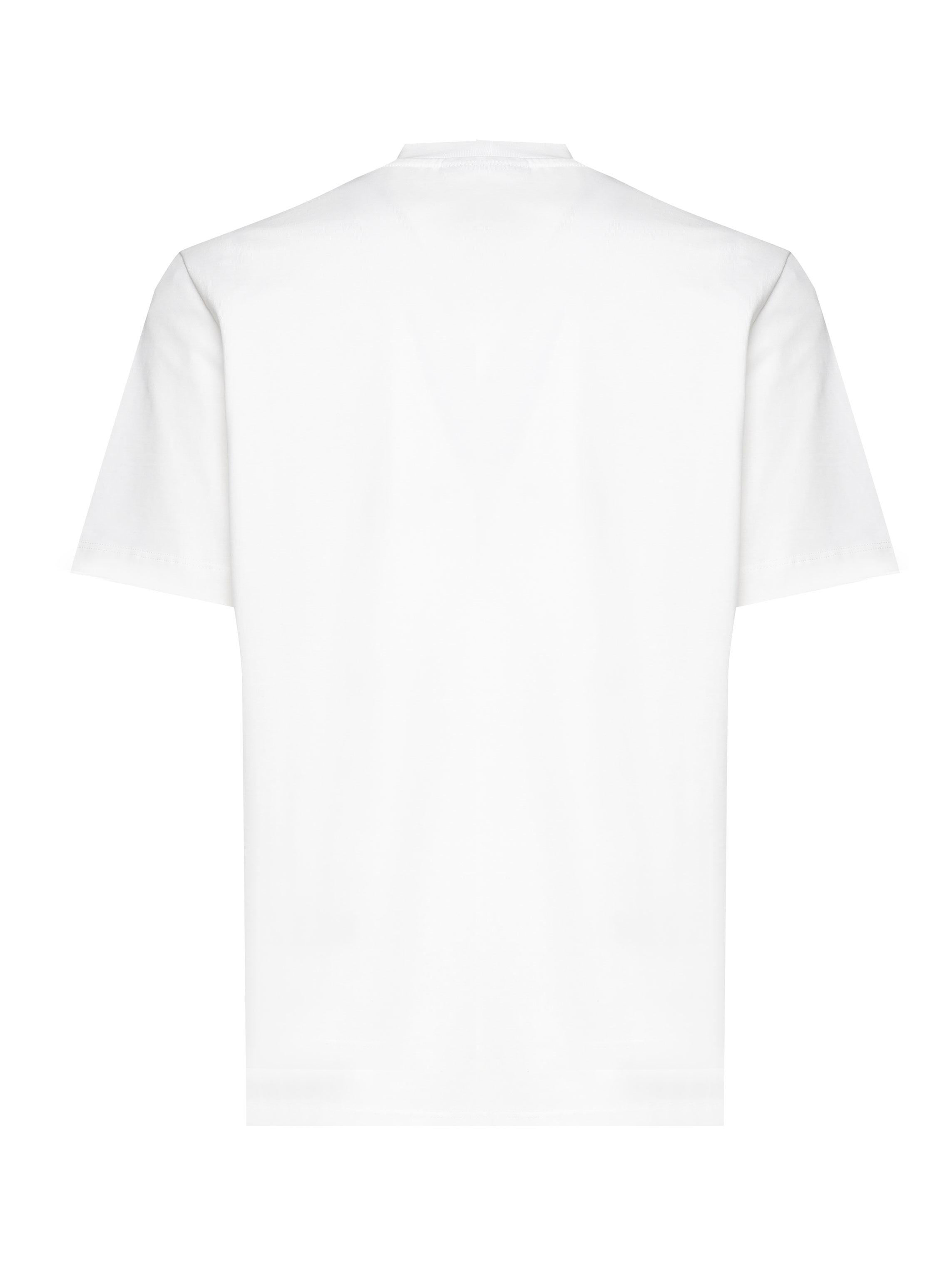 T-shirt Fuego in premium cotton FUEGO BIANCO GIULIANO GALIANO