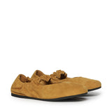 Ballerine Ruches in camoscio 5F340E 008F0R55 MIU MIU