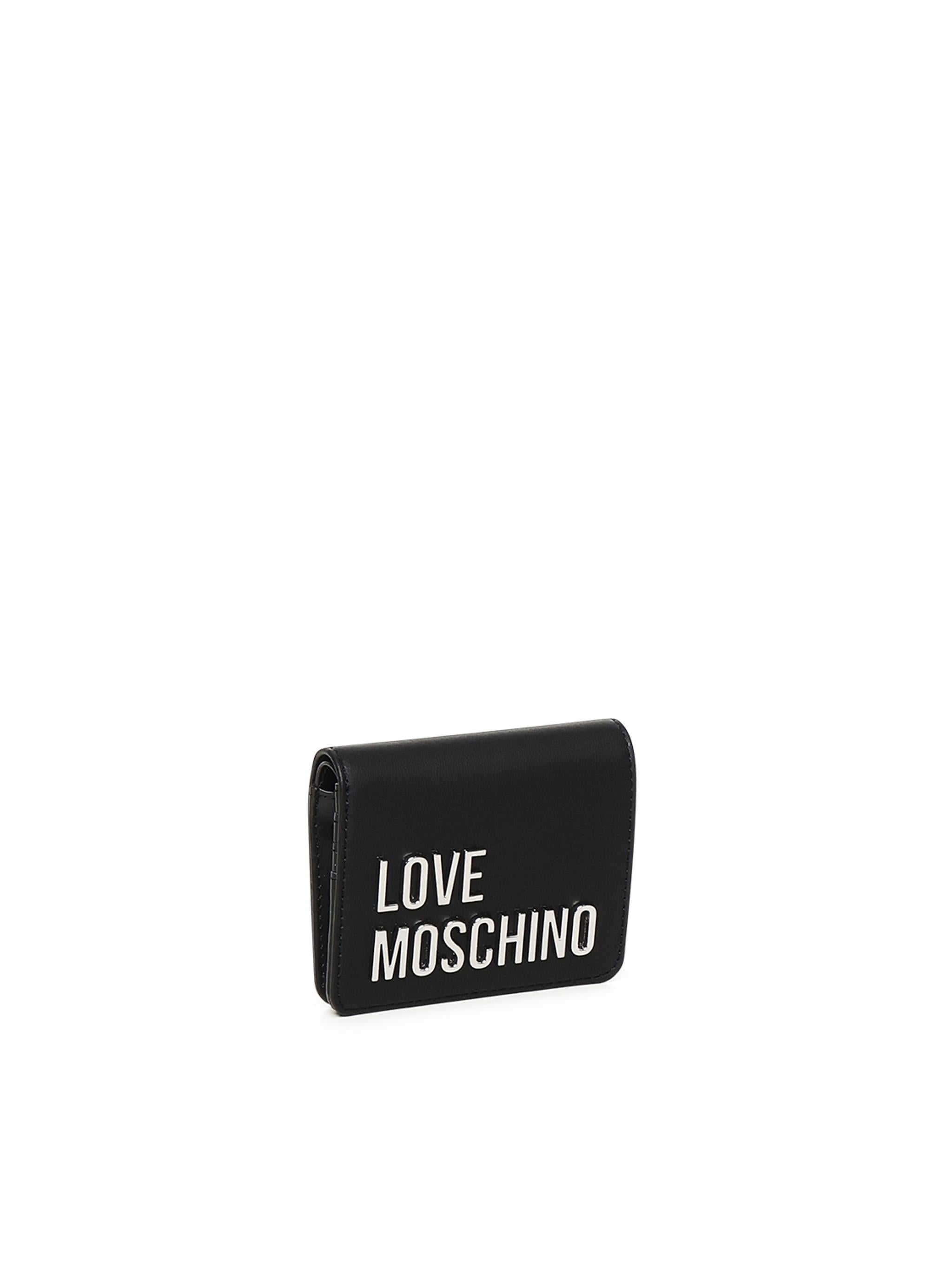 Portafoglio piccolo con logo JC5612PP1MKD0 00B LOVE MOSCHINO
