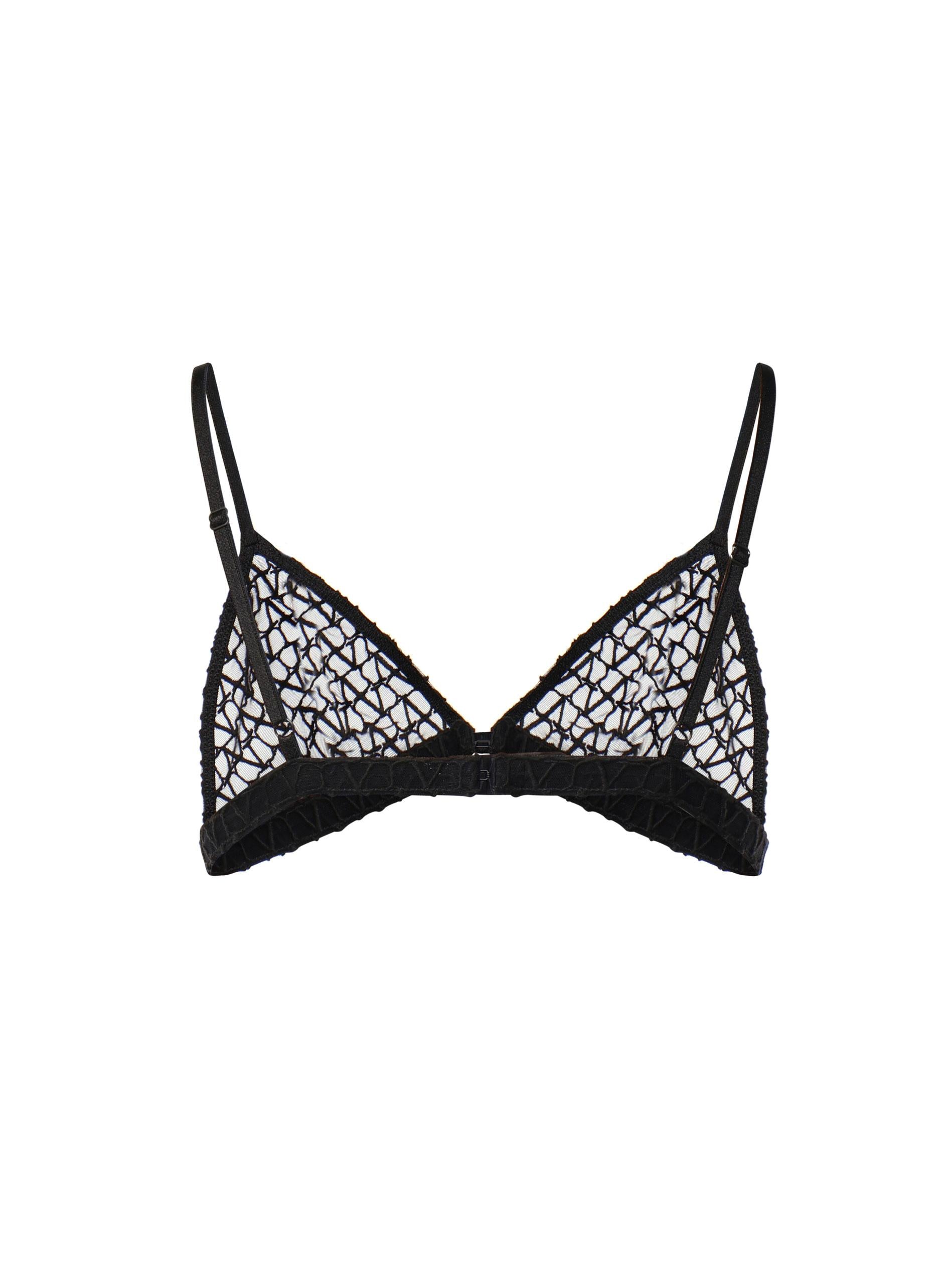Top bralette logato 5B3UC025 8S50NO VALENTINO GARAVANI
