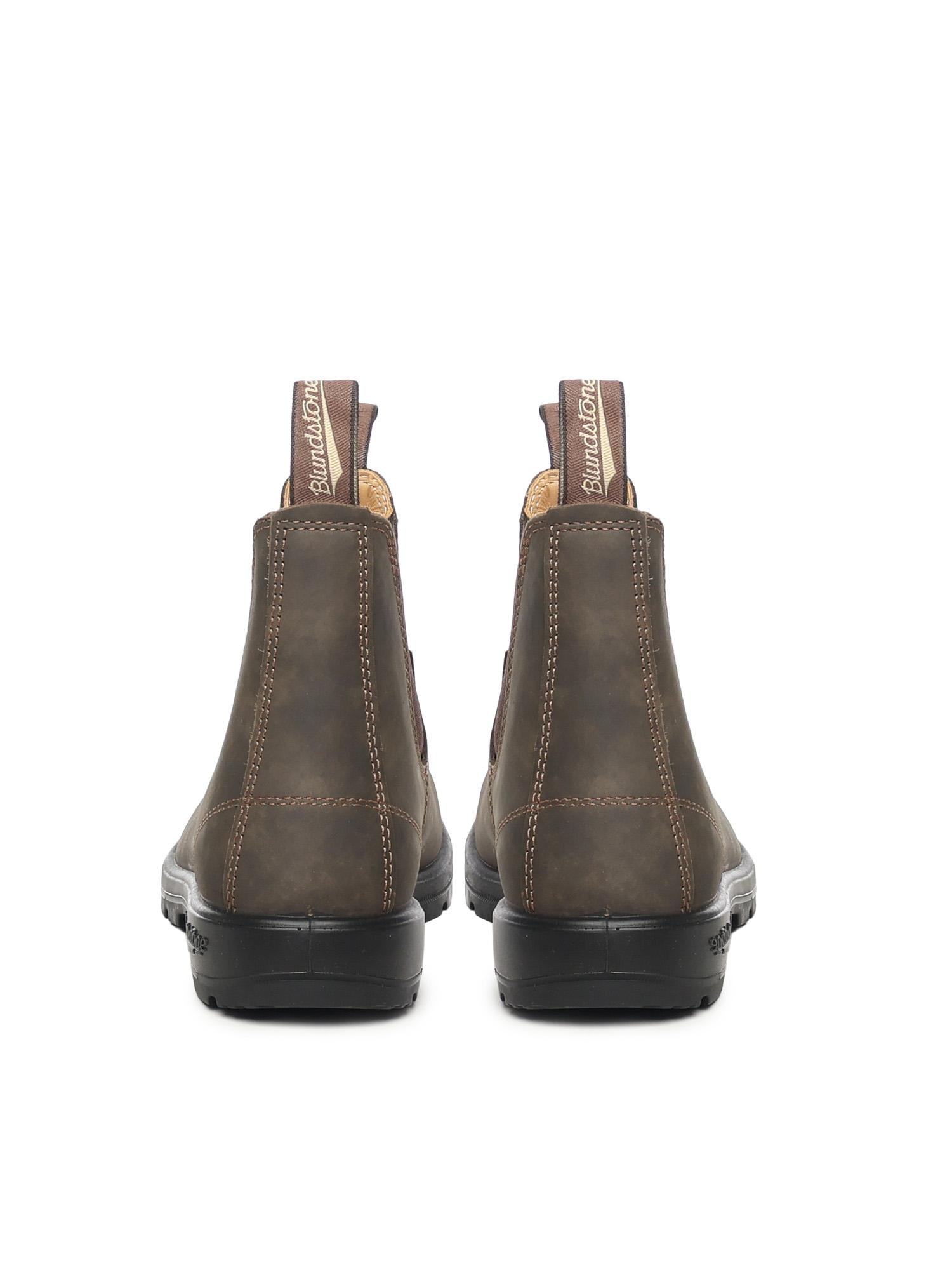 Chelsea boots in pelle 585 RUSTIC BROWN BLUNDSTONE