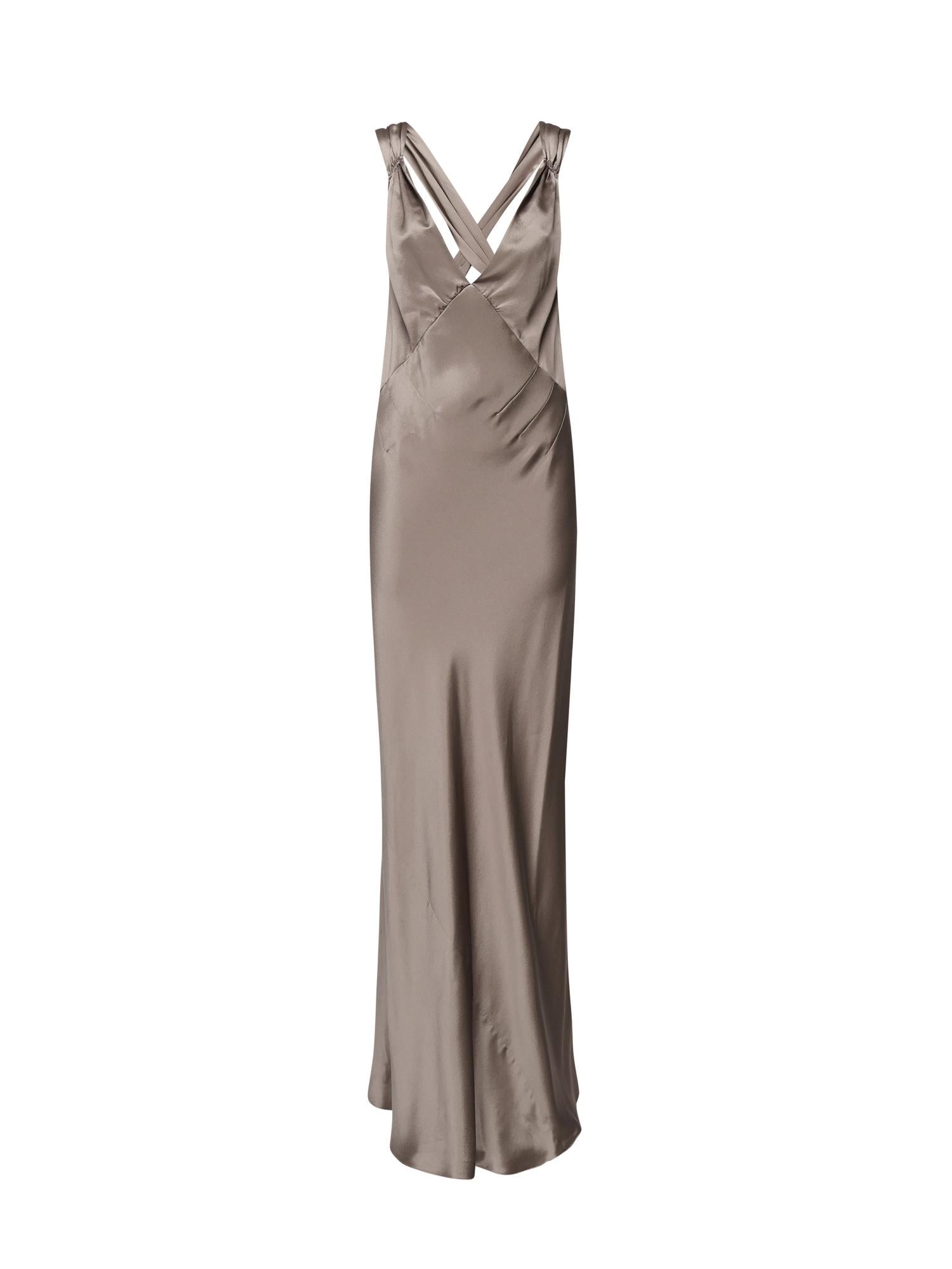 Abito lungo incrociato sulla schiena 797615 Y001W2783 SAINT LAURENT