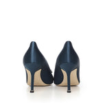 Décolleté Hangisi in raso 9XX0663 4029 MANOLO BLAHNIK