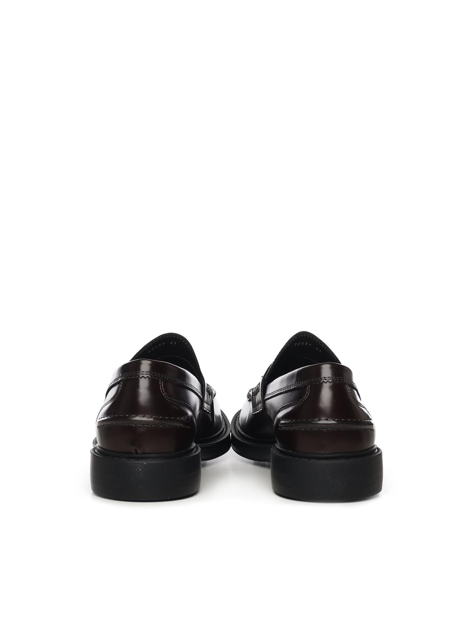 Mocassino Dover in pelle 22937 MORO ANTICA CUOIERIA