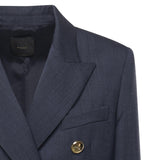 Blazer doppiopetto in lana 105617 A2SNG07 PINKO