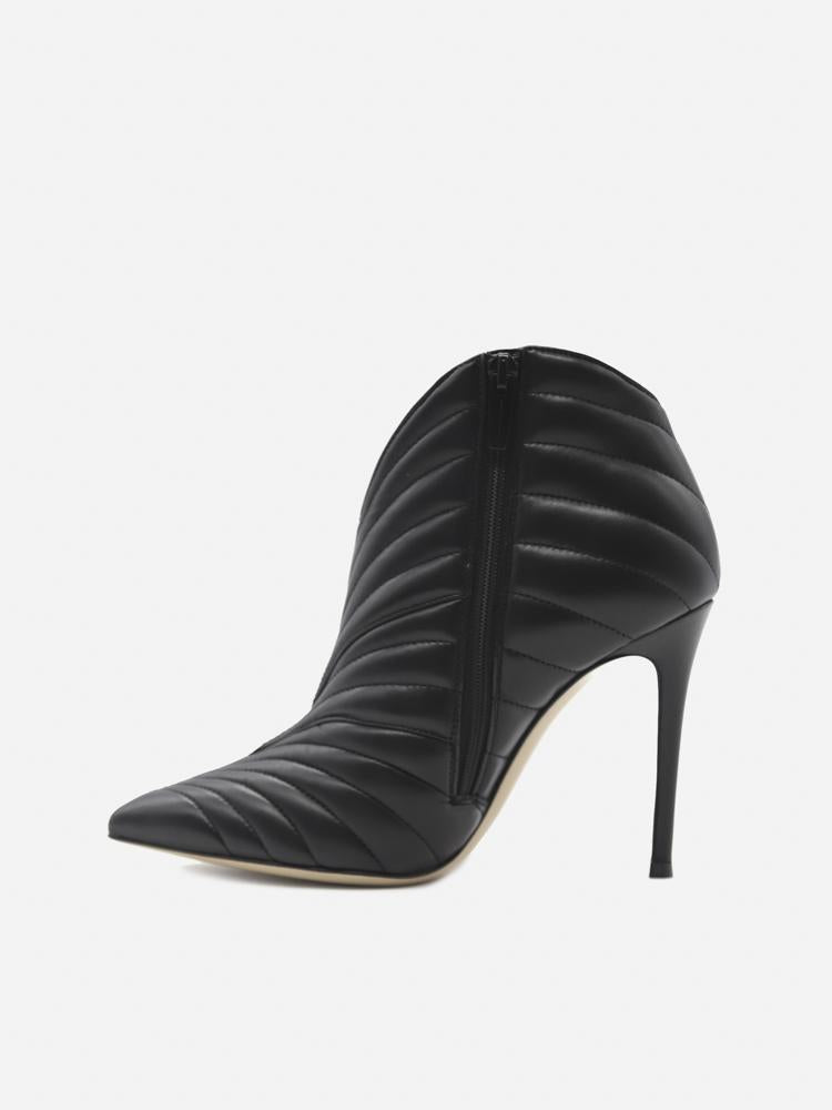 Stivaletti Eiko in pelle effetto matelassé G05616.15RIC.NAPNERO NAPPABLACK GIANVITO ROSSI