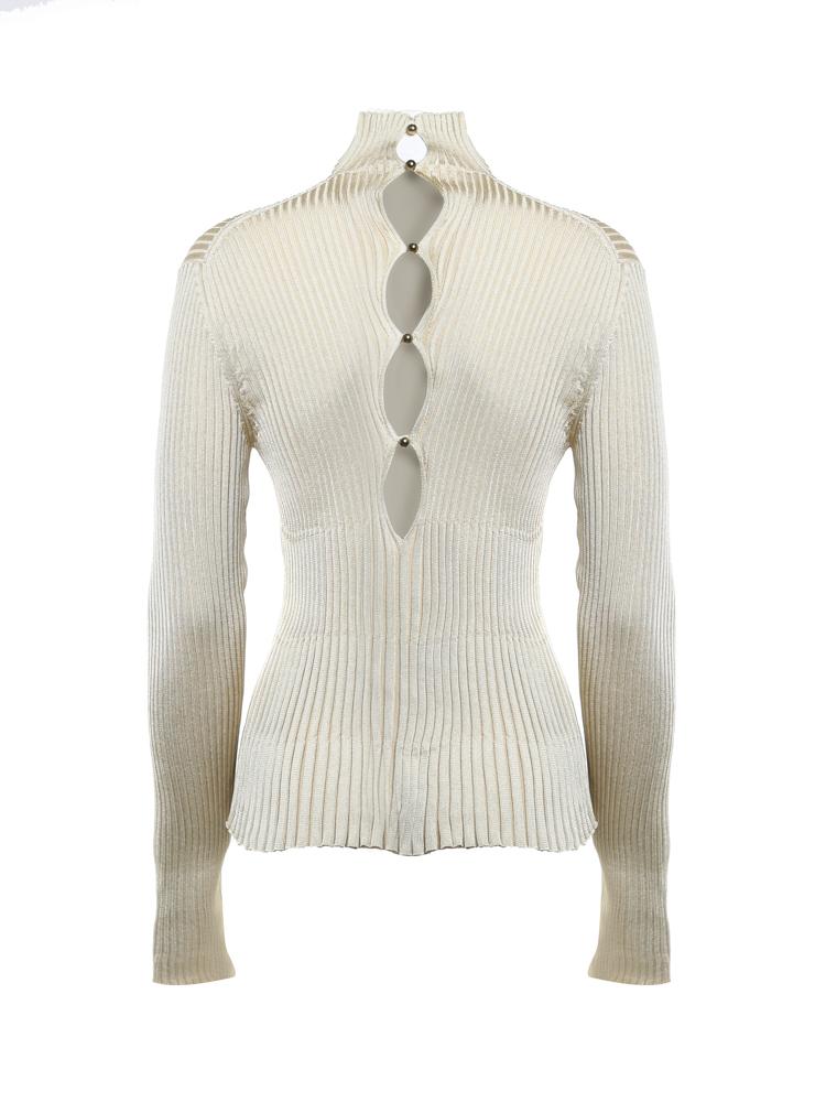 Maglia Plissé In Viscosa Leggera 715441 V2CX07112 BOTTEGA VENETA