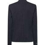 Blazer sfiancato in lana gessata 105626 A2QYEZ1 PINKO
