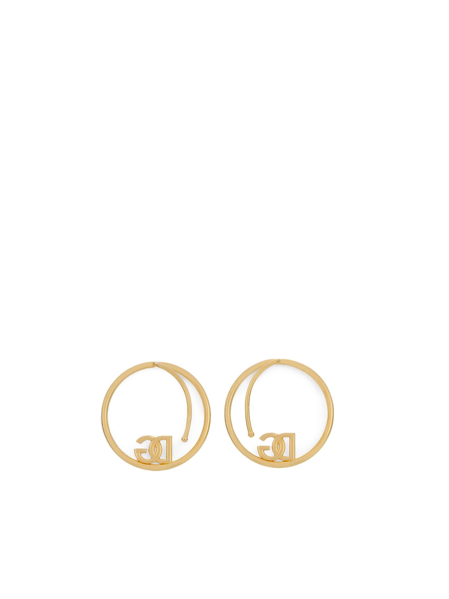 Orecchini a cerchio con logo DG WEO8L3 W1111ZOO00 DOLCE & GABBANA