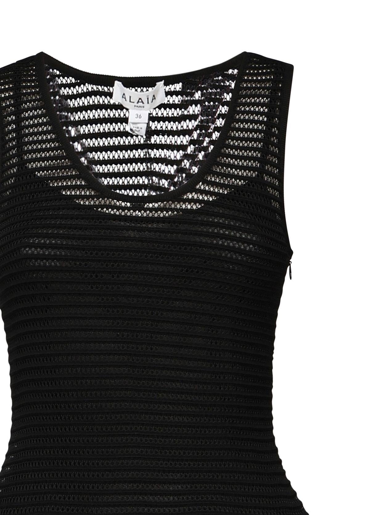 Vestito corti in maglia crinolina AA9R2534K008A 995 ALAIA