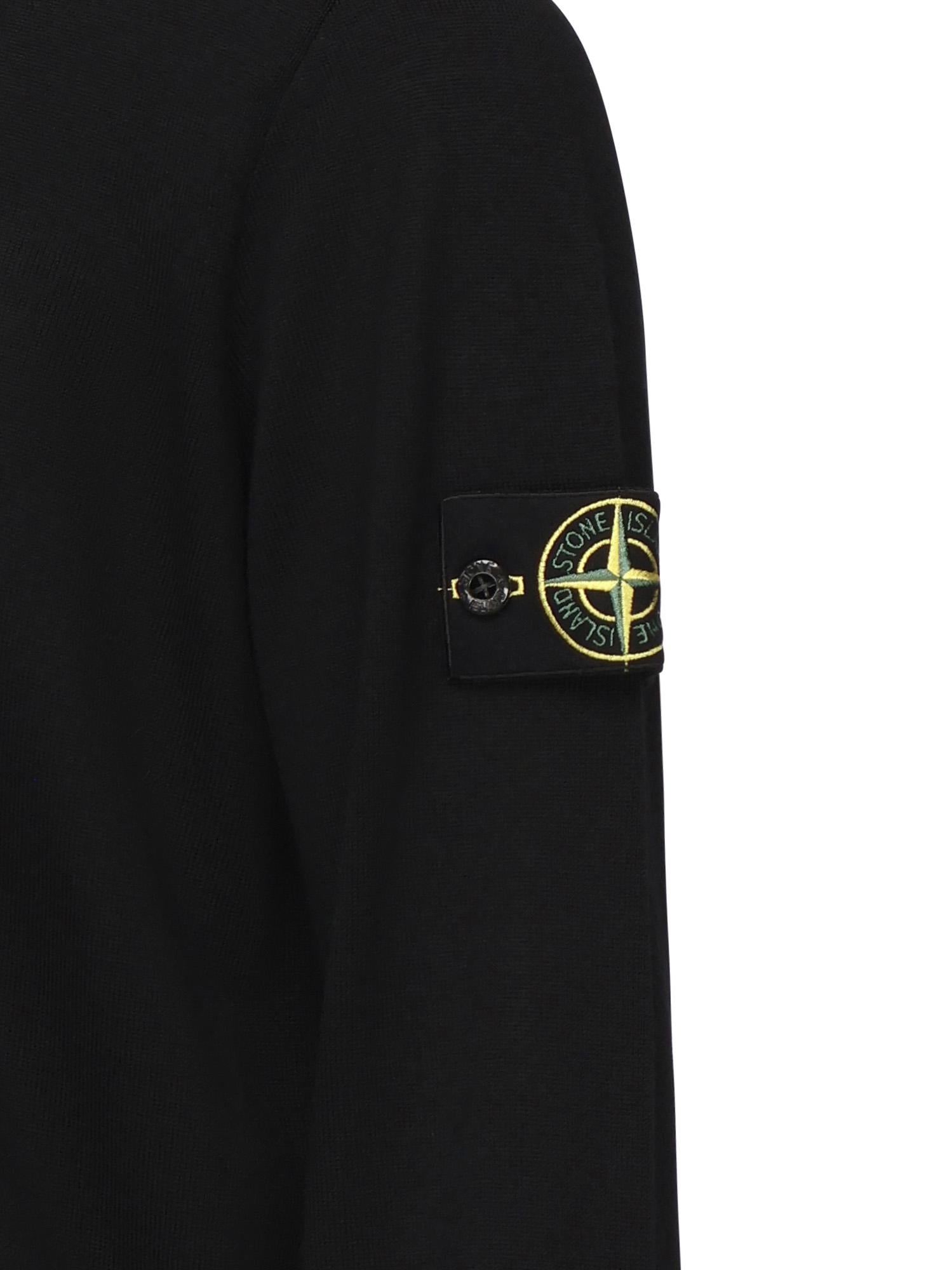 Maglione girocollo con impunture a rilievo K2S155100071 S00C4V0029 STONE ISLAND